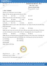 Đề kiểm tra học kì 2 Toán 3 Kết nối tri thức - Đề số 1
